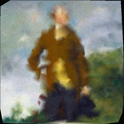a reconstructed image with added noise. perceptually slightly "better"(?)