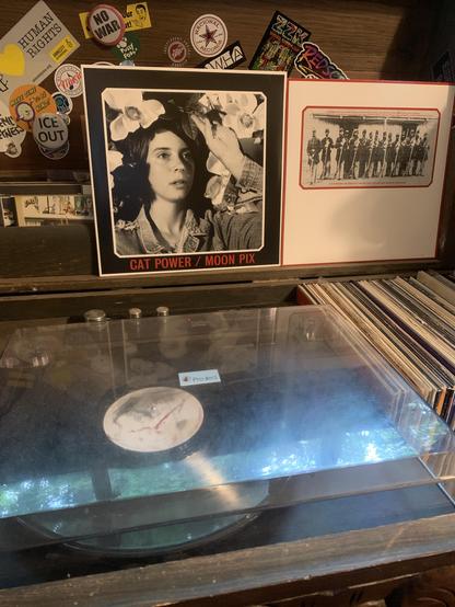 Moon Pix on the turntable