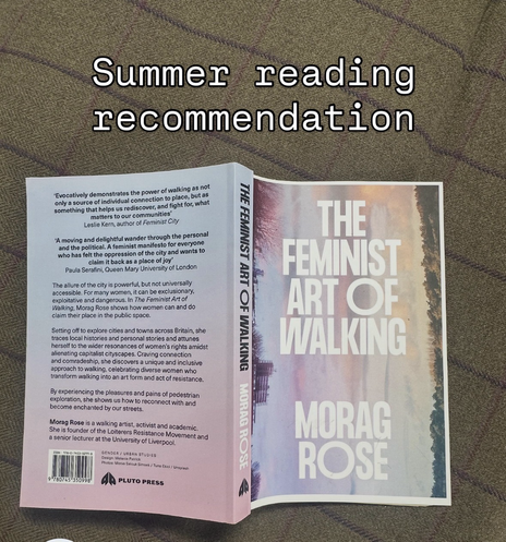It is called The Feminist Art of Walking by Moran Rose and it will bring more magic wonder politics to city walks and beyond