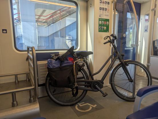 Fiets ingeklemd