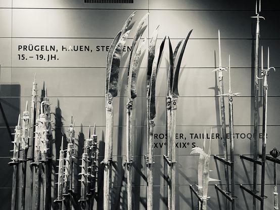 Improvised pole arms: morning stars, war scythes, war forks