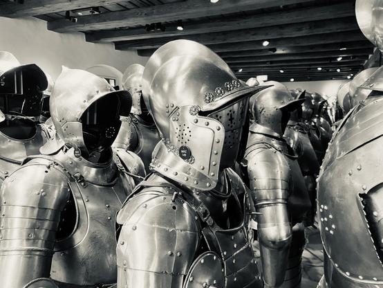 More ornate helmets