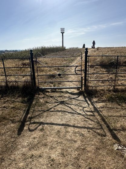 Long shadow of a metal gate