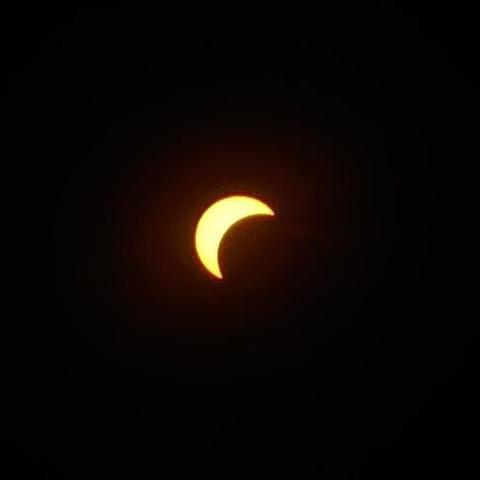 Solar eclipse about 50%