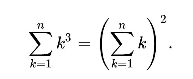 Nicomachus's theorem