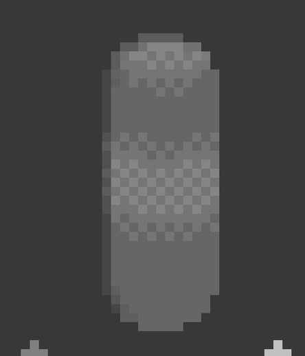 a close in crop of the Aesprite window showing the cookie shading being done by pixel stippling