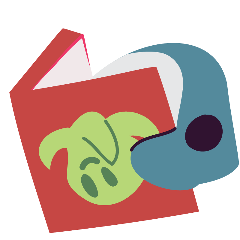 :blobhaj_read_book_octopus: